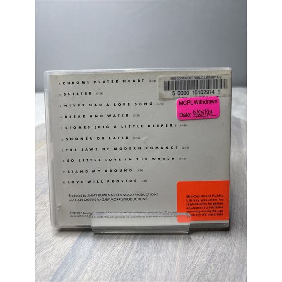 Gary Morris – Stones (CD, Warner Bros., Library Copy) - Picture 2 of 5